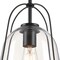 Westinghouse Pendant 60W Kewadin, Matte Black Clear Bell Glass 6130100 - alternate 3